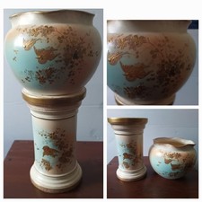 Stunning Thomas Forester Hand Decorated Gilt Overlay Miniature Jardiniere  c1883