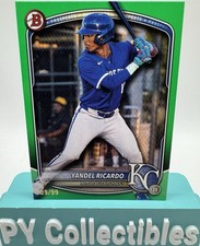 2025 Bowman Draft Yandel Ricardo Green Border /99 Royals BD-31 Prospect