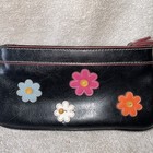 Floral Zip Around Clutch Purse Wristlet Strap Flowers Leather Child Or Adult — photo 6