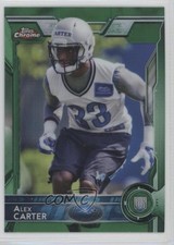 2015 Topps Chrome Rookies Green Refractor Alex Carter #161 5h9