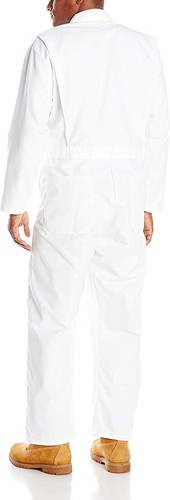 NWT Red Kap Men Twill Action Back Coverall Painter Suit White Size 44T $90 3B045 - Picture 2 of 2