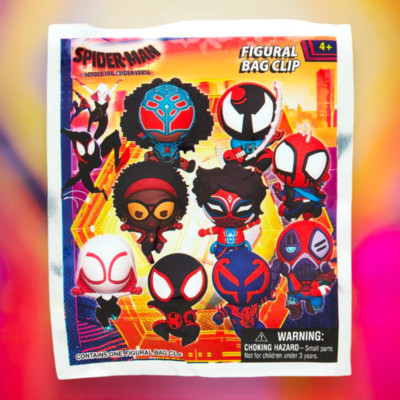 Marvel Across the Spider-verse 3D Foam Mystery Bag Clip | eBay