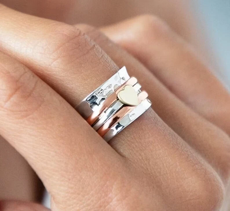 Fidget ring women clearance