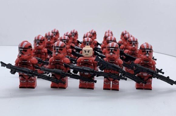 20x Orange Clone Troopers Mini Figures (LEGO STAR WARS Compatible) | eBay