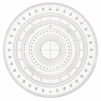Drapas all circle protractor acrylic 18cm 16511