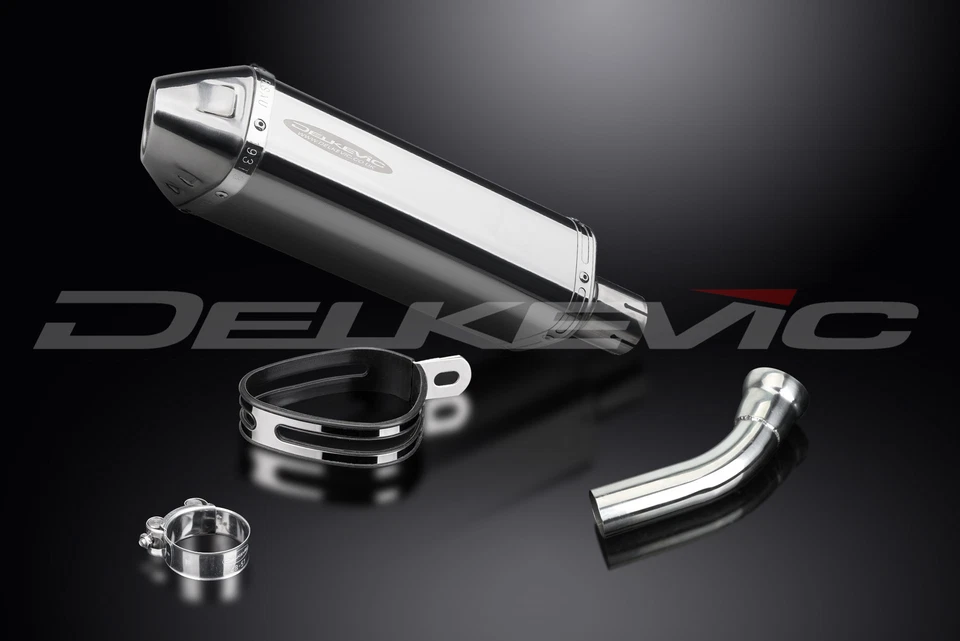 BMW K1200R 2005-2009 Delkevic Slip On 13" Tri-Oval Kit de silenciador de escape de acero inoxidable Foto 4 de 4