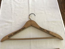 HOTEL COMMODORE PERRY Vintage Wood Clothes Hanger, Toledo Ohio