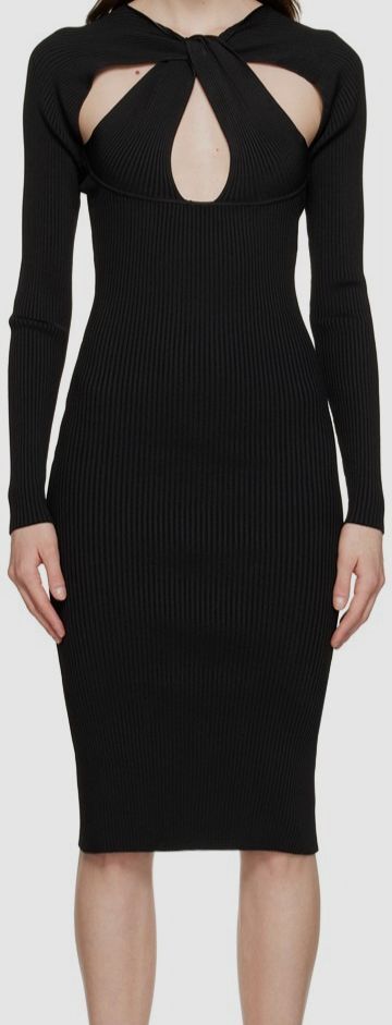 coperni twisted cut out dress COPERNI Twisted Cut-Out Jersey Dress - COPJS18545