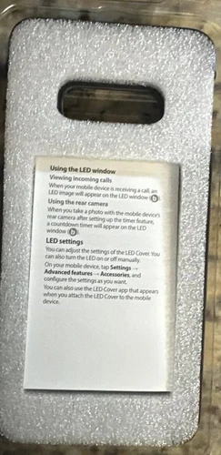 Samsung Genuine LED Back Cover Case for Samsung Galaxy S10e-Black-EF-KG970CBEGUS - Picture 4 of 4