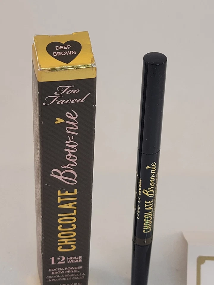 Too Faced Chocolate Brow-nie 12 Hour Wear Cocoa Powder Brow Pencil DEEP BROWN  - Image 2 of 4