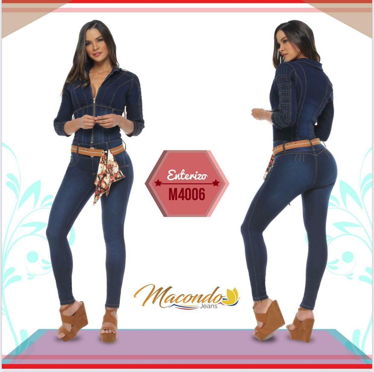 MACONDO JEANS AUTHENTIC COLOMBIAN BUTT LIFTER JUMPSUIT JEANS