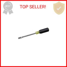 Klein Tools 65129 2-in-1 Nut Driver, Hex Head Slide Drive, 6-Inch