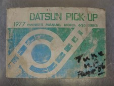 Datsun Pickup Owner's Manual Model 620 Series 1977 77 Factory Book Guide OEM