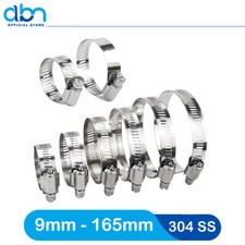 Stainless Steel Hose Clips Pipe Clamps - jubilee type - 304ss - British Type