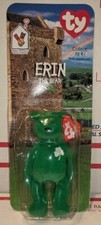 RARE TY Mcdonalds Teenie Beanie Baby Mini ERIN the Bear 1997 RETIRED WITH ERRORS