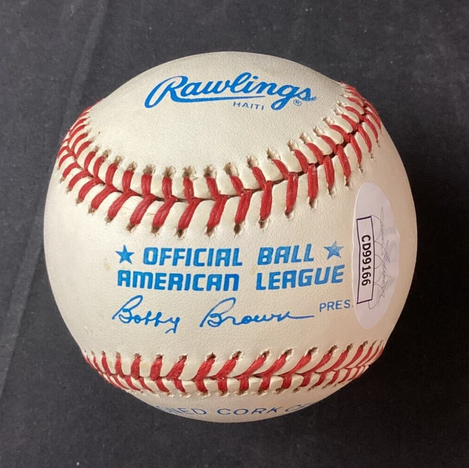 Béisbol firmado por Gil McDougald certificado JSA con certificado de autenticidad MLB New York Yankees 1951 ¡AL ROY! Foto 4 de 4