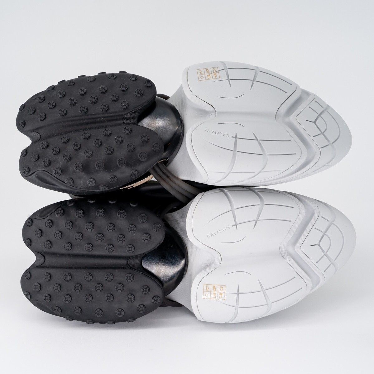size 45/ US 12 - Balmain Unicorn Black Green White Sneakers  display picture 2