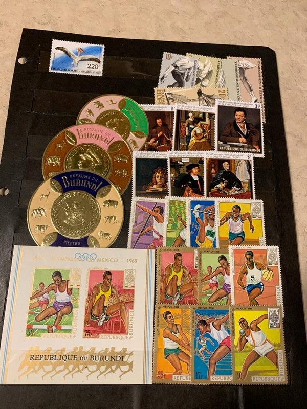 Burudi  Postage Lot All Different Approx 25 Stamps/1-SS MNH SKU# 34977