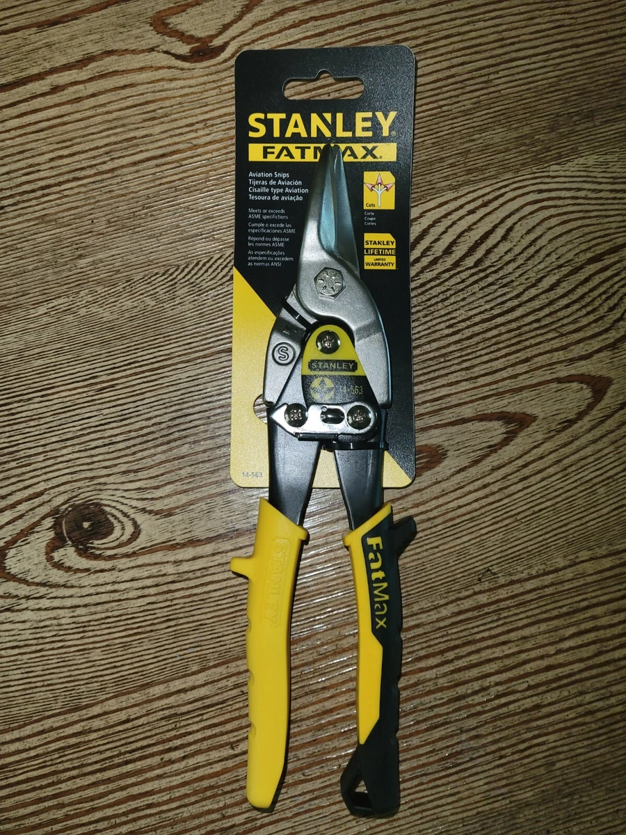 STANLEY FATMAX Tin Snips , Straight Cut, Aviation Snip, 9-7/8-Inch (14-563)