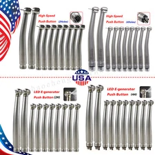 1-10 NSK Style Dental Fiber Optic LED E-generator/ High Speed Handpiece 2/4Hole