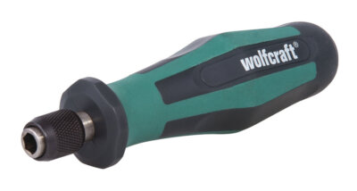 Wolfcraft Handschraubendreher mit Bitaufnahme mittel Schraubendreher Bit