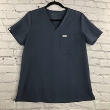 Figs Scrub Top Women Small Technical Collection Gray Short Sleeve Style FW1000