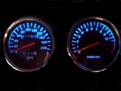 Suzuki GS 500 / 500 E Tacho beleuchtung in blau 