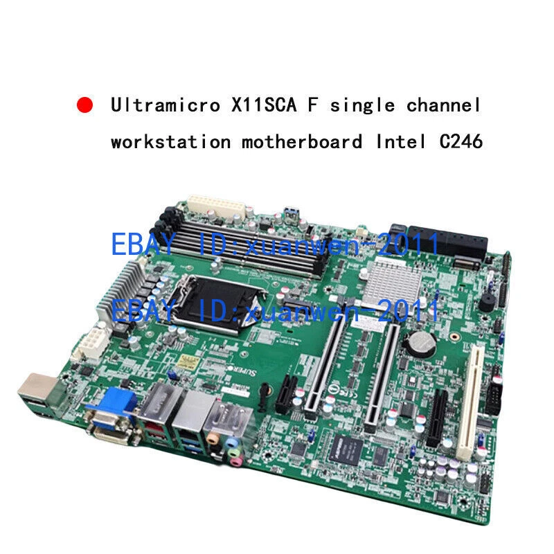 Supermicro X11SCA-F 1151 Pin Single Channel Workstation Mainboard