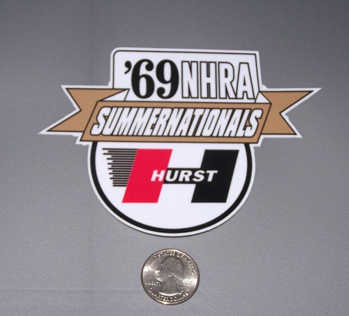 Hurst - 1969 NHRA Summernationals - Sticker Drag Racing Hot Rod | eBay