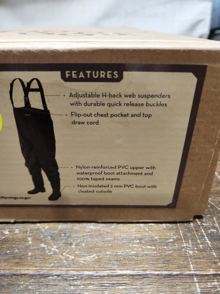 Frogg Toggs Rana II PVC Bootfoot Cleated Chest Waders Sizes 7 Brown #2715249 - Image 3 of 4