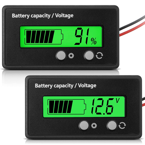 DC 12V 24V 36V 48V 60V 72V 84V Golf Cart Battery Meter with Alarm, Front Setting - Picture 12 of 12