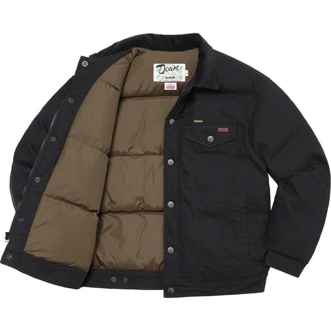 Schott Supreme Canvas Down Trucker Jacket Size XL | eBay Schott Supreme Canvas Down Trucker Jacket Size XL | eBay