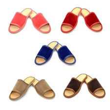 Womens Ladies Eco Suede Slippers Mules Sandals Flip-Flop All Sizes Summer S