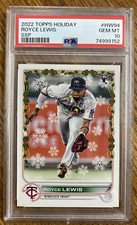 ROYCE LEWIS 2022 TOPPS HOLIDAY #HW94 SSP PSA GEM MINT 10 LIGHTS ON NECK ROOKIE