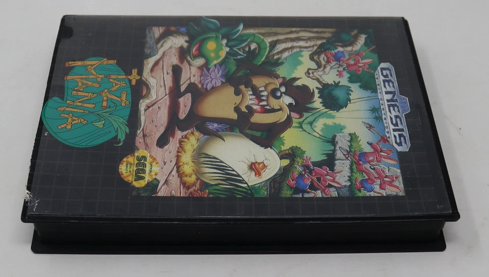 VINTAGE 1992 90s SEGA GENESIS MEGA DRIVE MEGADRIVE TAZ MANIA CARTRIDGE GAME - Image 4 of 4