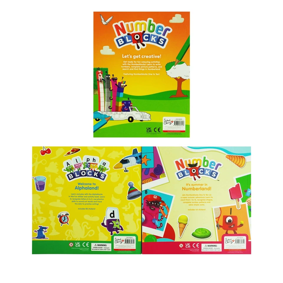 Numberblocks Colouring Fun & Sticker Activity Book - 3 Bks Set - Ages 3+ - PB - Image 3 of 4