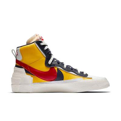 Size 8.5 - sacai x Nike Blazer Mid Maize Navy for sale online | eBay