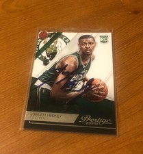 JORDAN MICKEY Autographed 2015-16 Prestige RC IP AUTO SIGNED In Person