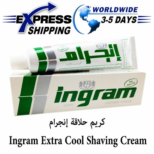 Ingram Extra Cool Lather Shave Cream Tube 60gm Men Smoothing Toilet