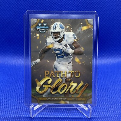 Omarion Hampton 2024 Bowman Chrome U Path to Glory #PG-16 UNC RB