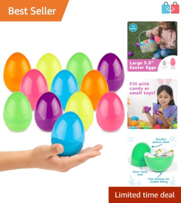 Bulk 72-Piece Colorful Plastic Easter Eggs – Perfect for Kids
