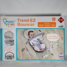 Baby Trend Bouncer BC20B25S EZ Ziggy Adjustable Cozy Vibration Music Toy Bar 3 