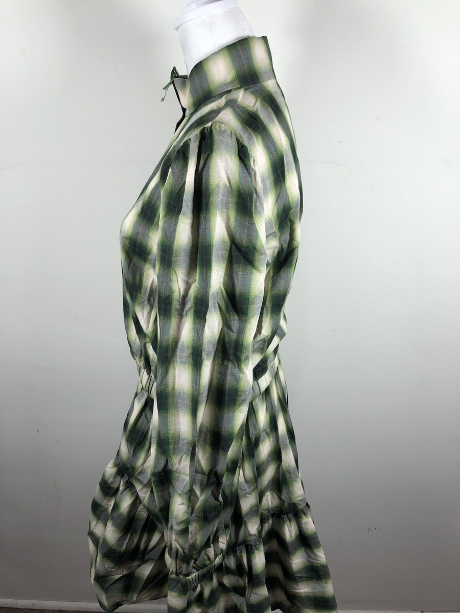 green satin dress outfit Green Ellis Plaid Custom Dress Shirt
