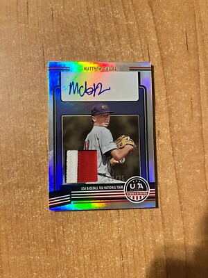 2023 Panini Stars & Stripes - Matthew Dallas - 18U Team USA Patch Auto 18/25