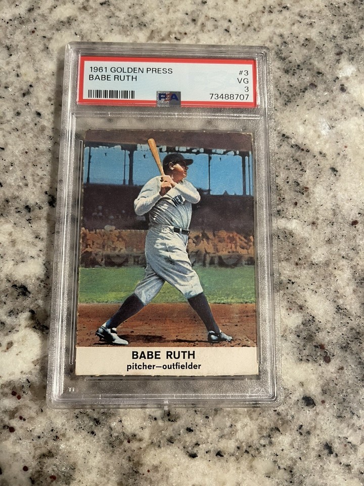 PSA 3 1961 GOLDEN PRESS BABE RUTH #3 VG | eBay