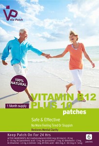 VITAMIN B12 Patchs PLUS 10 vitamines supplémentaires, 100% Naturel. P&P gratuit