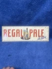 VINTAGE 1940’S REGAL PALE ALE TOC SIGN TIN OVER CARDBOARD  BEER CALIFORNIA