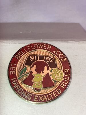 BPOE Elks Pin Elks Lodge #2003 E.R. Lee Harding 1991-92.