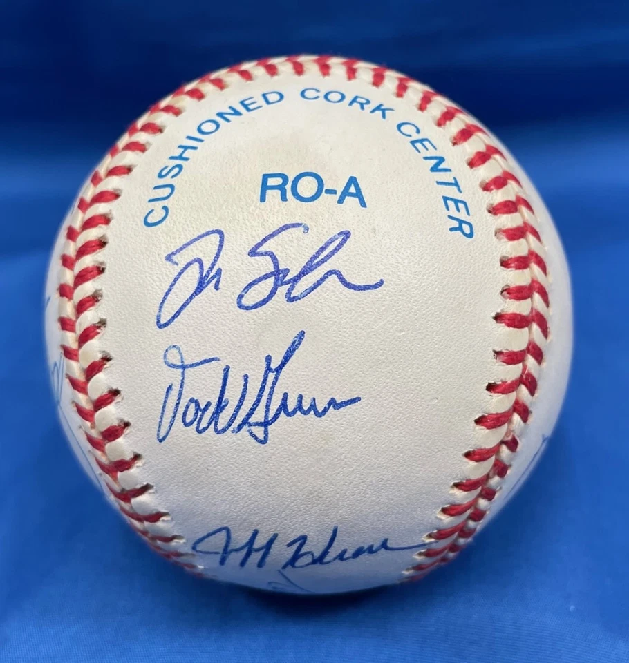 1999 Anaheim Angels Autographed Ball & Plastic Case T Glaus T Salmon 19 Others - Image 2 of 4