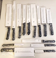 Ronco Cutlery SIX STAR + Showtime Stainless FULL TANG 3 Rivet KNIVES- Choice NEW